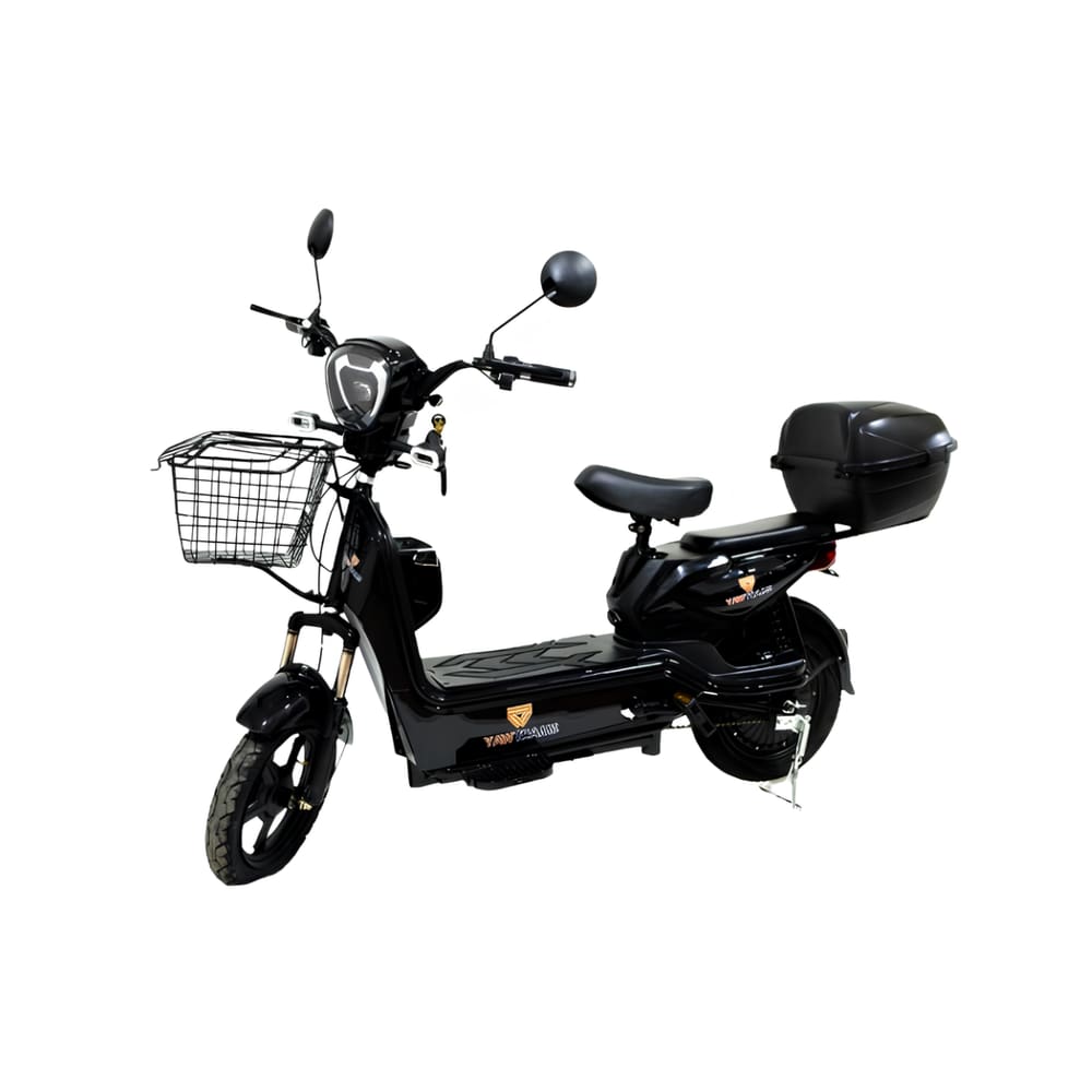 Bicicleta Elétrica Save 350w Sem Cnh Moto Scooter - Cor: Preto