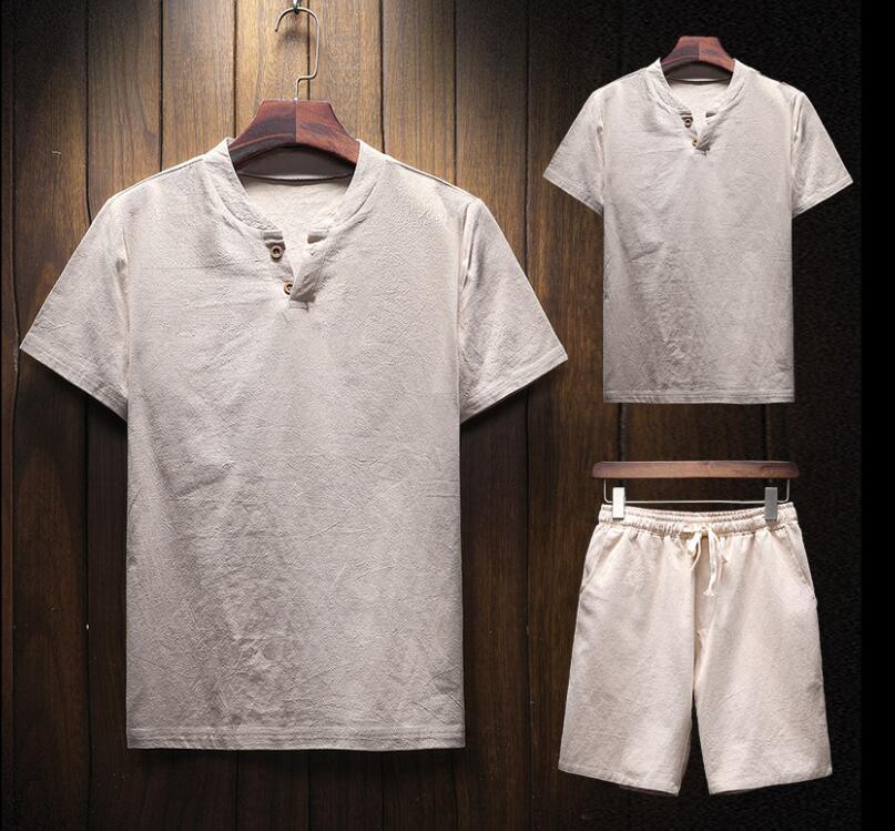 Conjunto Masculino Shorts e Camiseta em Linho - LinhoPlus Set / Sinta a Qualidade do Linho em um Conjunto pensado para Você !!
