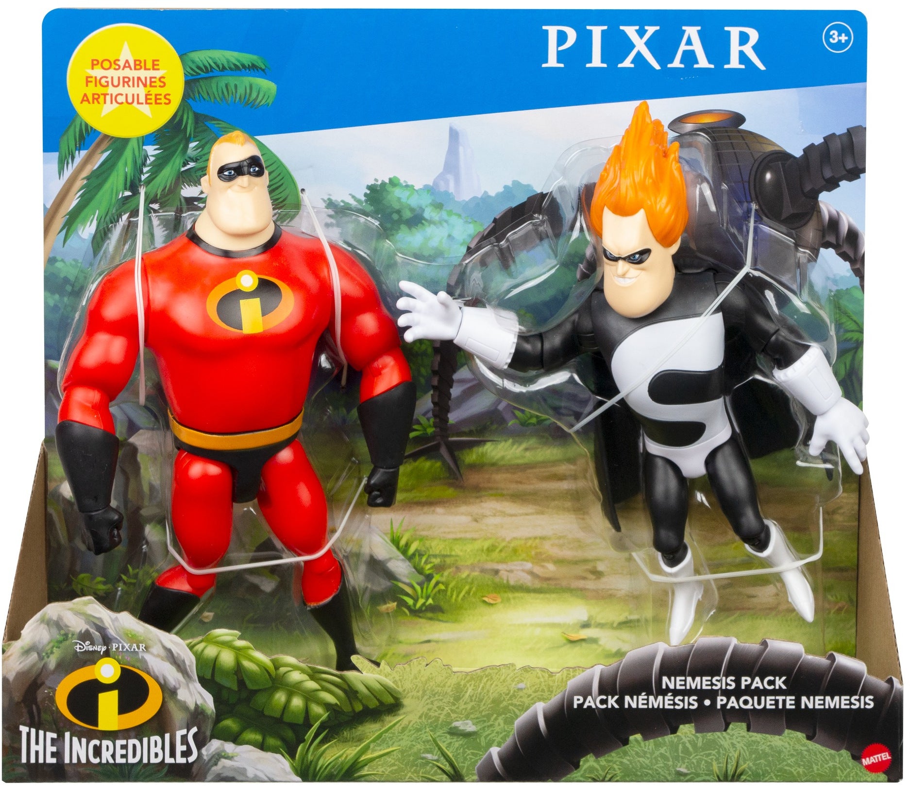 Disney Princess Pixar Incredibles Nemesis Pack Action Figure Set