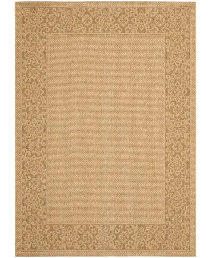 Safavieh Courtyard Natural and Gold 8' x 11' Sisal Weave Outdoor Area Rug