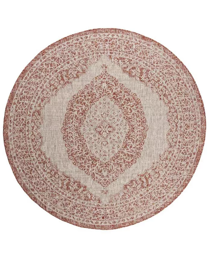 Safavieh Courtyard Light Beige and Terracotta 6'7