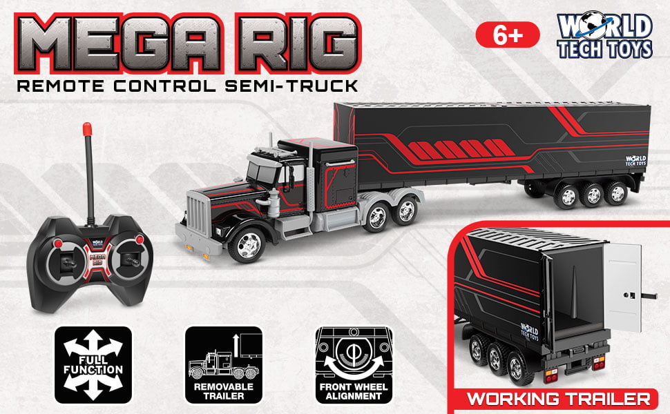 Semi Truck with Back Container