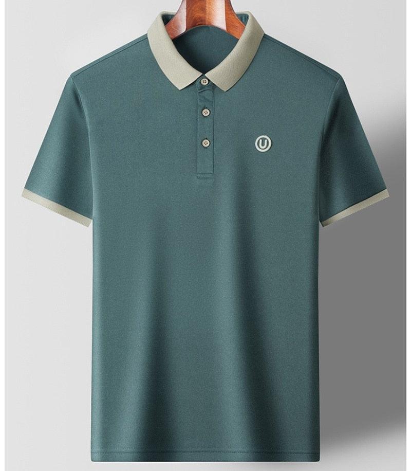 Camiseta Polo em Seda Gelo - Huracán / Descubra a Exclusiva Camiseta Polo em Seda Gelo que une  Elegância e Conforto em Uma Só Peça!