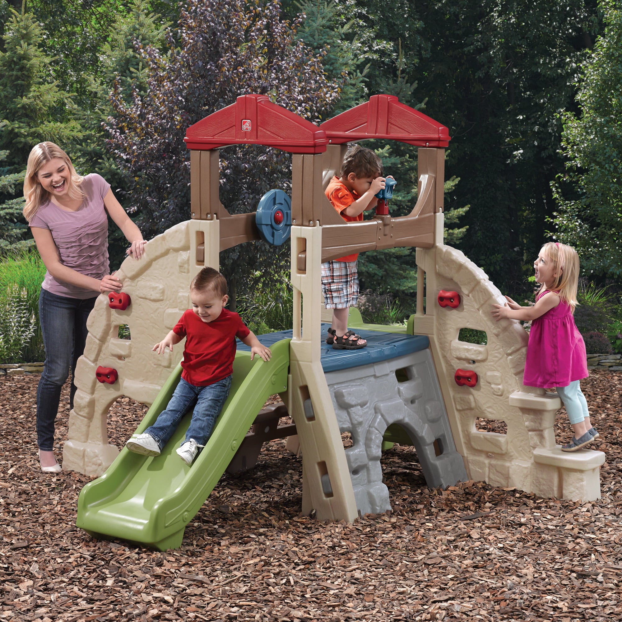 Step2 Alpine Ridge Kid Climber and Slide Outdoor Toddler Playground