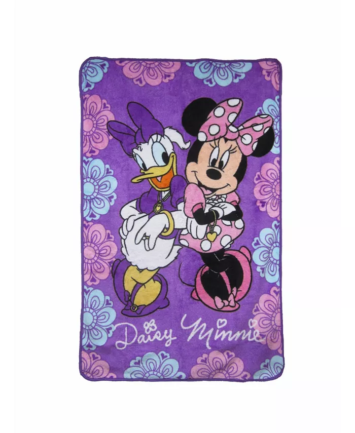 Disney Minnie Mouse and Daisy Duck， Friends Forever Super Soft Toddler Blanket