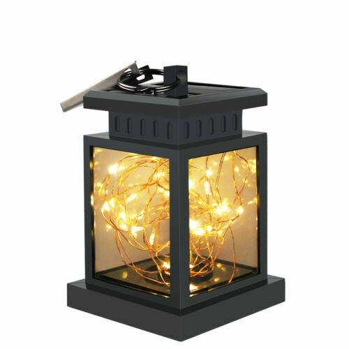 Waterproof LED Solar Lantern Hanging Light Outdoor Yard Garden Patio Decor Lamp