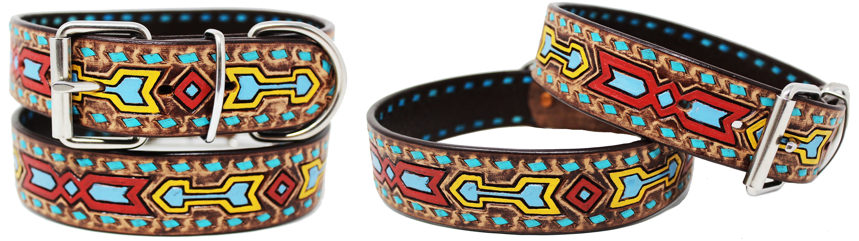 XSmall 9''- 13'' Rhinestone Dog Puppy Collar Crystal Cow Leather  6027