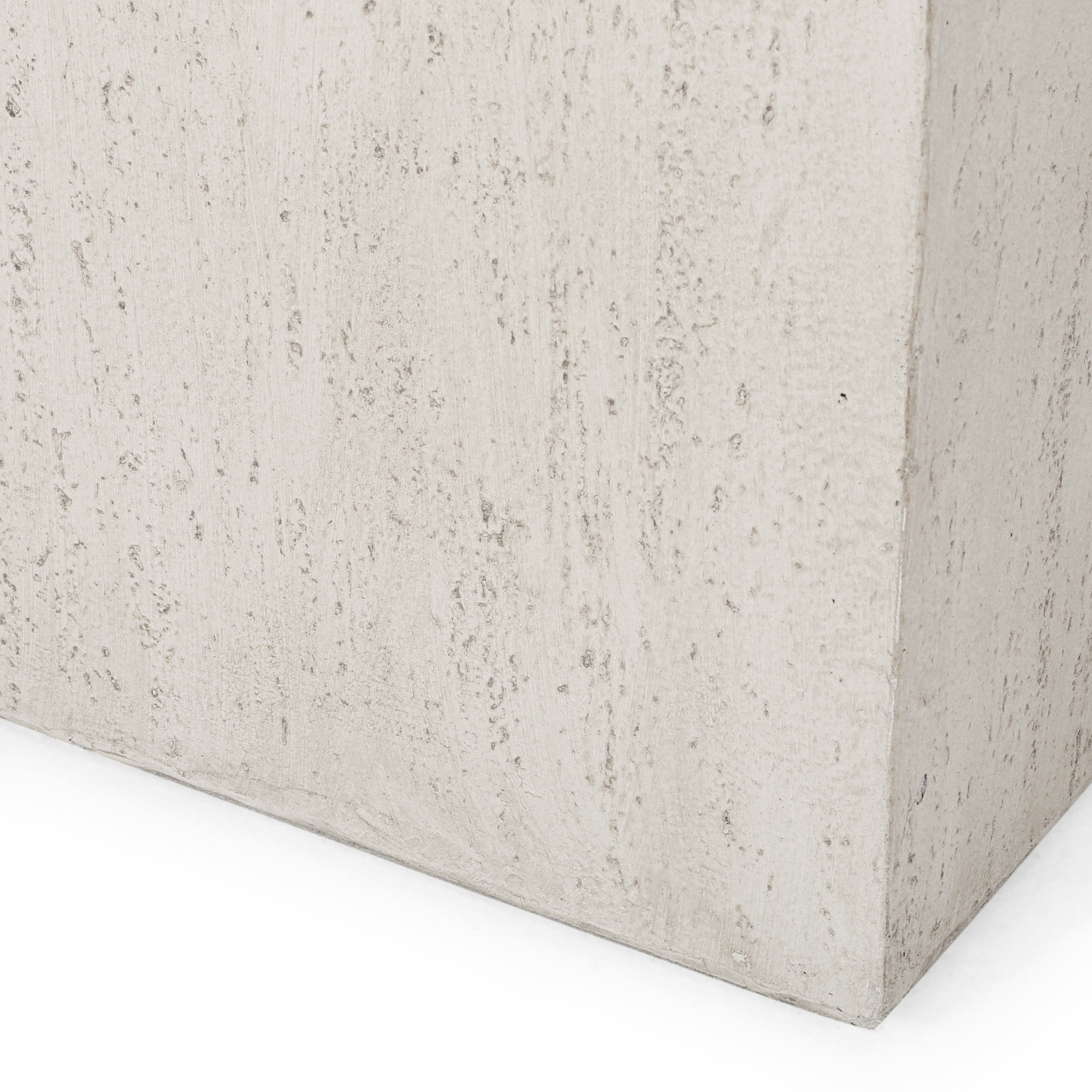 Fardeen Outdoor Modern Cast Stone Rectangular Planters (Set of 2)