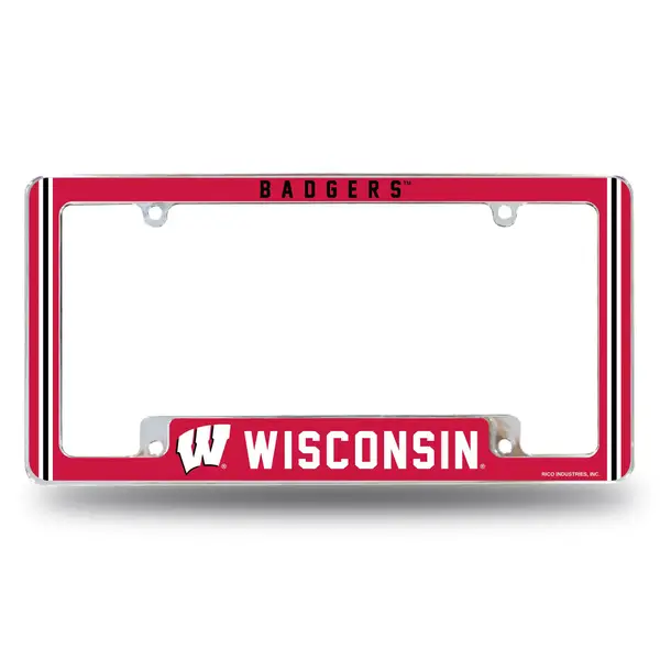 NCAA Wisconsin Badgers All Over License Plate Frame