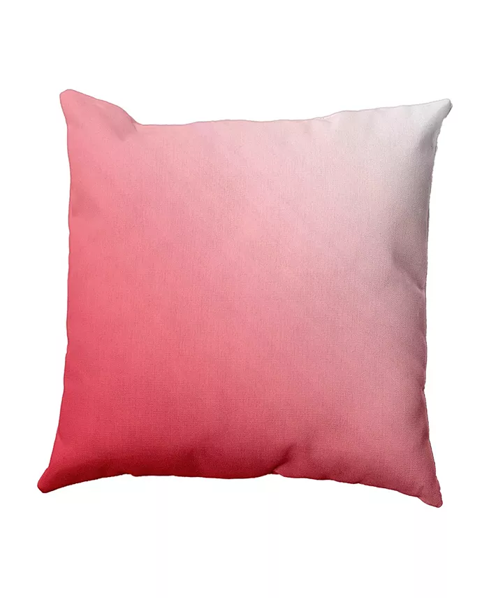 E by Design 16 Inch Coral Decorative Ombre Throw Pillow