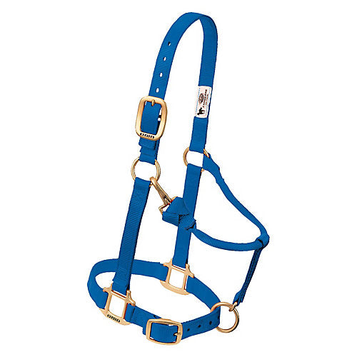 Weaver Original Adj Halter w/Snap Yearling Blue