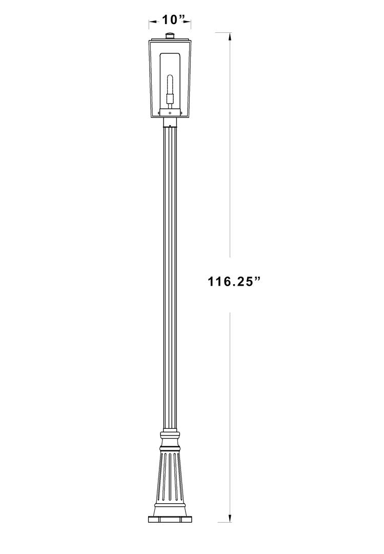 Z-Lite 595PHBR519PBK