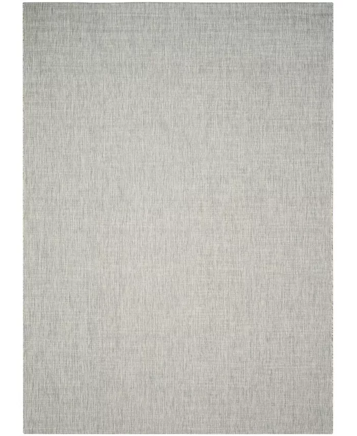Safavieh Courtyard Gray and Turquoise 9' x 12' Sisal Weave Outdoor Area Rug