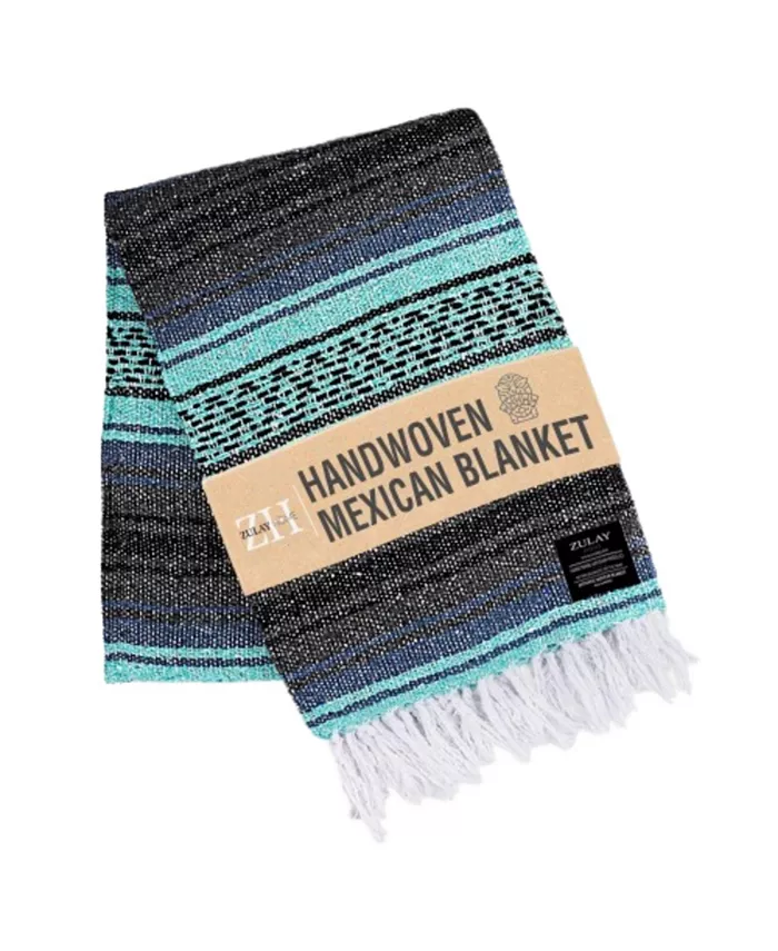 Zulay Kitchen Hand Woven Mexican Blanket