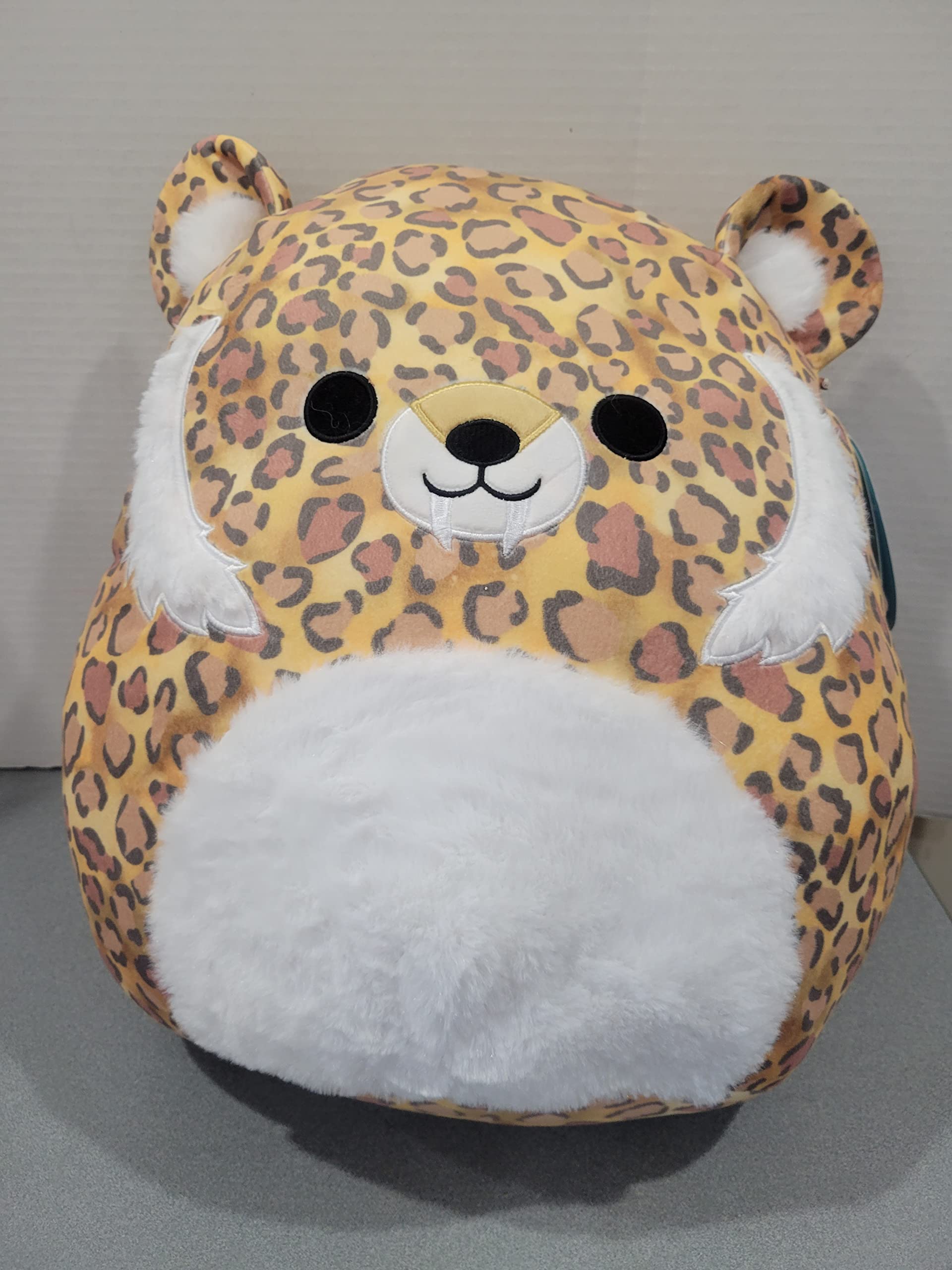 Squishmallows 16-Inch Cherie Saber Tooth Tiger to Your Squad， Ultrasoft Stuffed Animal Large Plush Toy， Official Kelly Toy Plush
