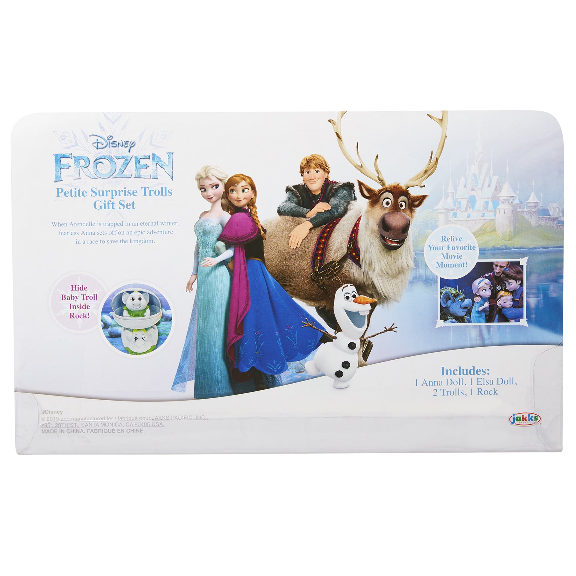 Disney Frozen 6 inch Petite Princess Anna and Elsa Fashion Dolls includes Surprise Trolls