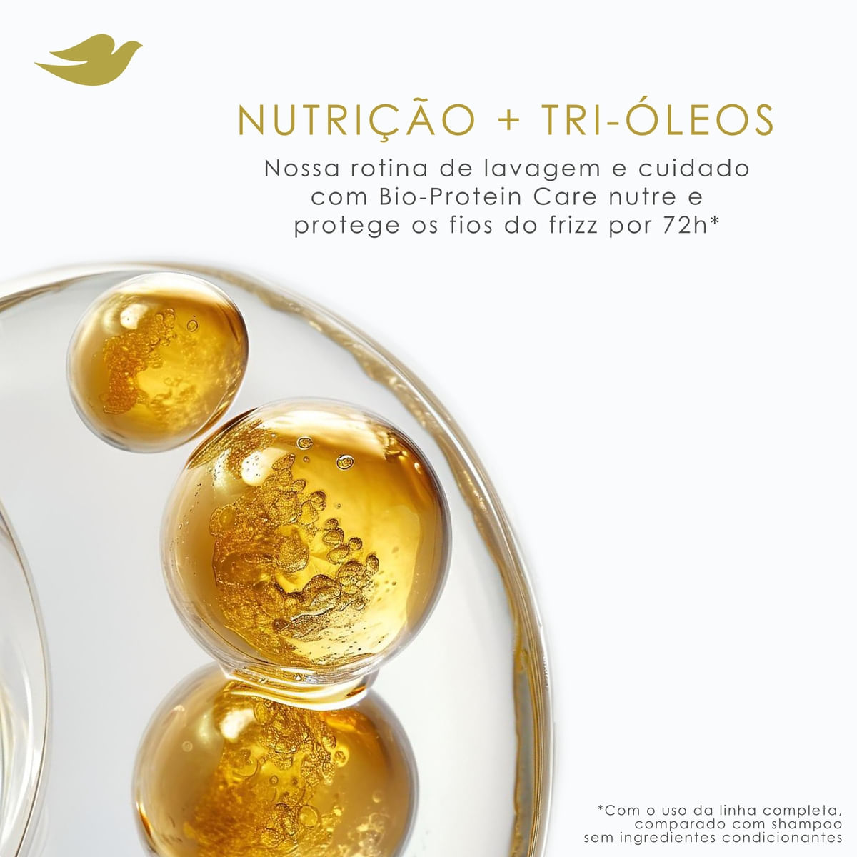Mascara de Tratamento + Finalizador 2 em 1 DOVE Nutricao + Fusao de Oleos 500g