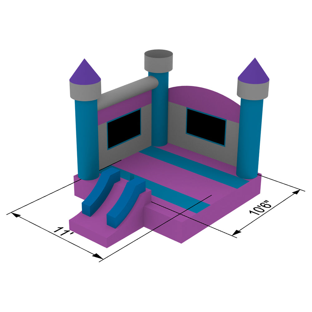 Cloud 9 Princess Bounce House - Commercial Grade Inflatable Bouncer