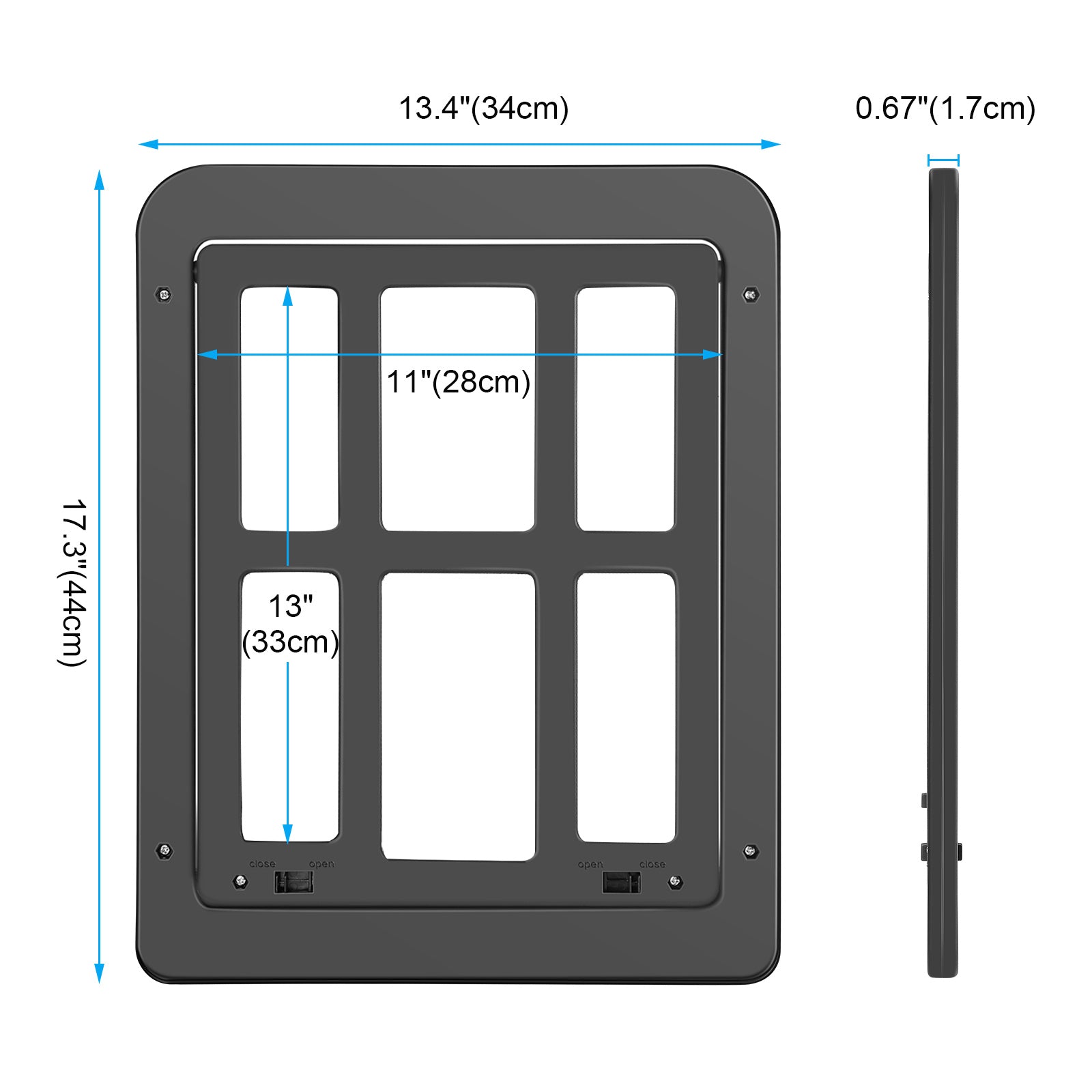 OWNPETS Pet Dog Lockable Screen Door Magnetic Self-Closing