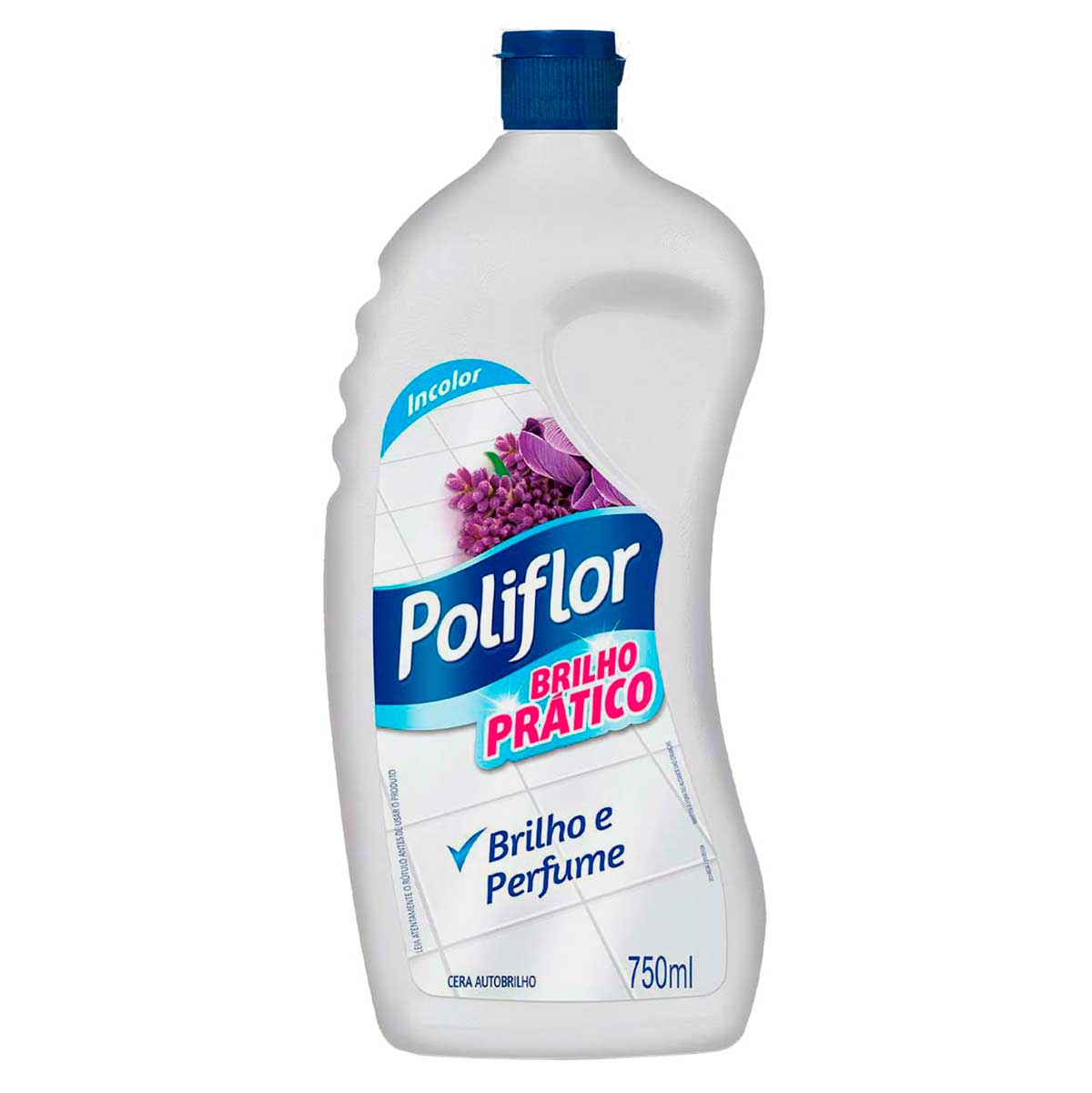 Cera Auto Brilho Liquida Poliflor Brilho Pratico Incolor 750ml