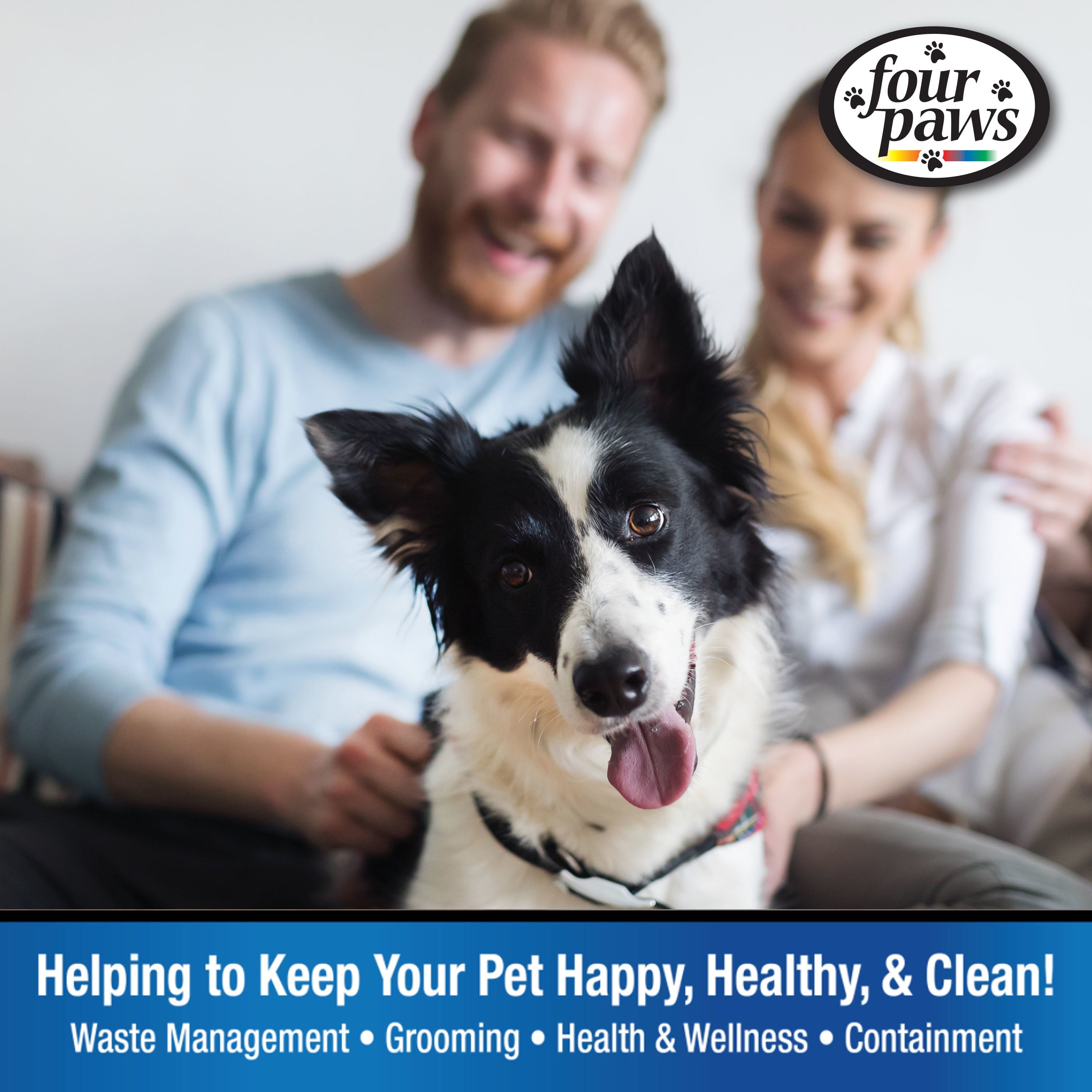 Four Paws Expandable Dog Gate， Wood Gate for Dogs， 3-Panel 24-68