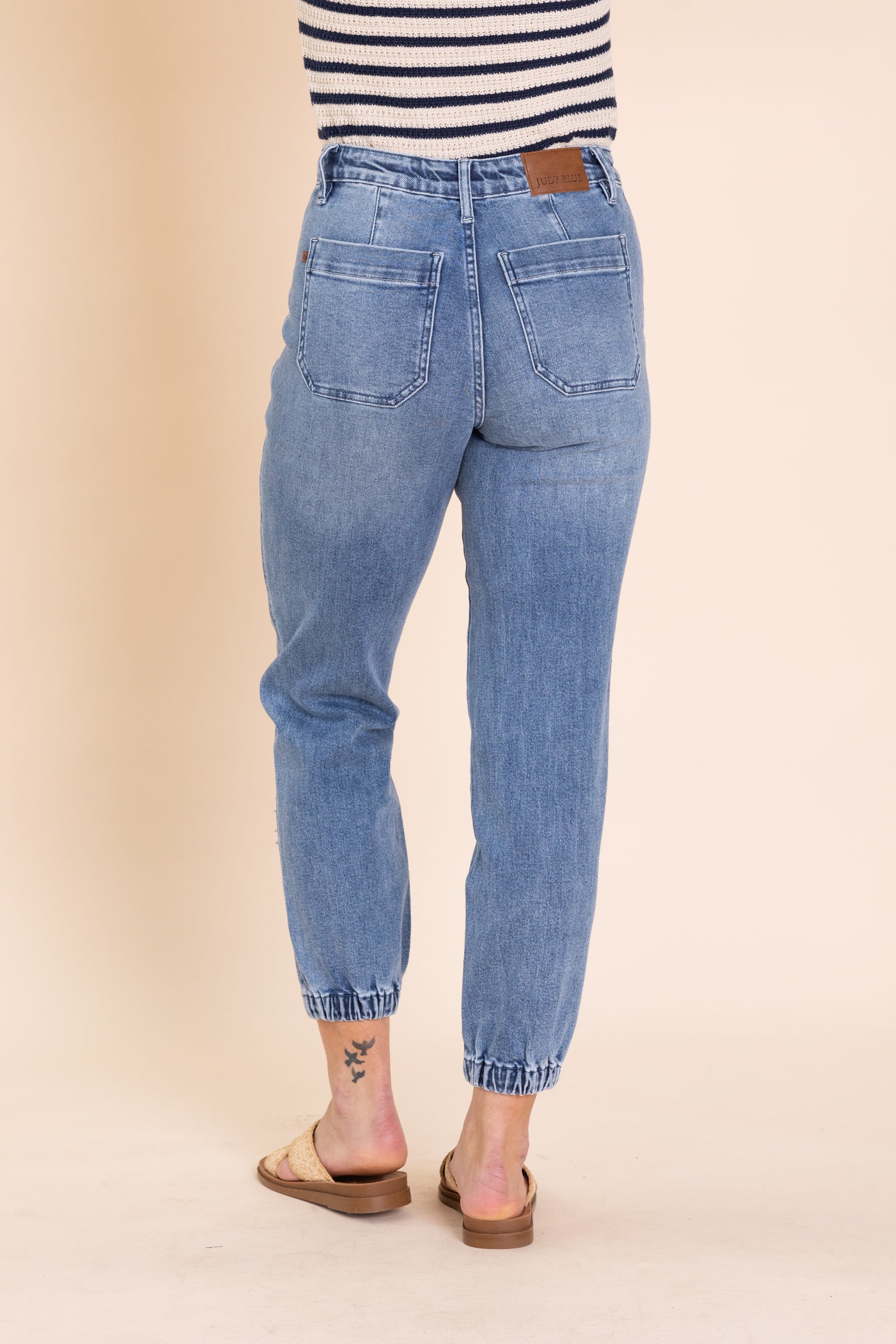 Judy Blue Medium Wash Denim Jogger