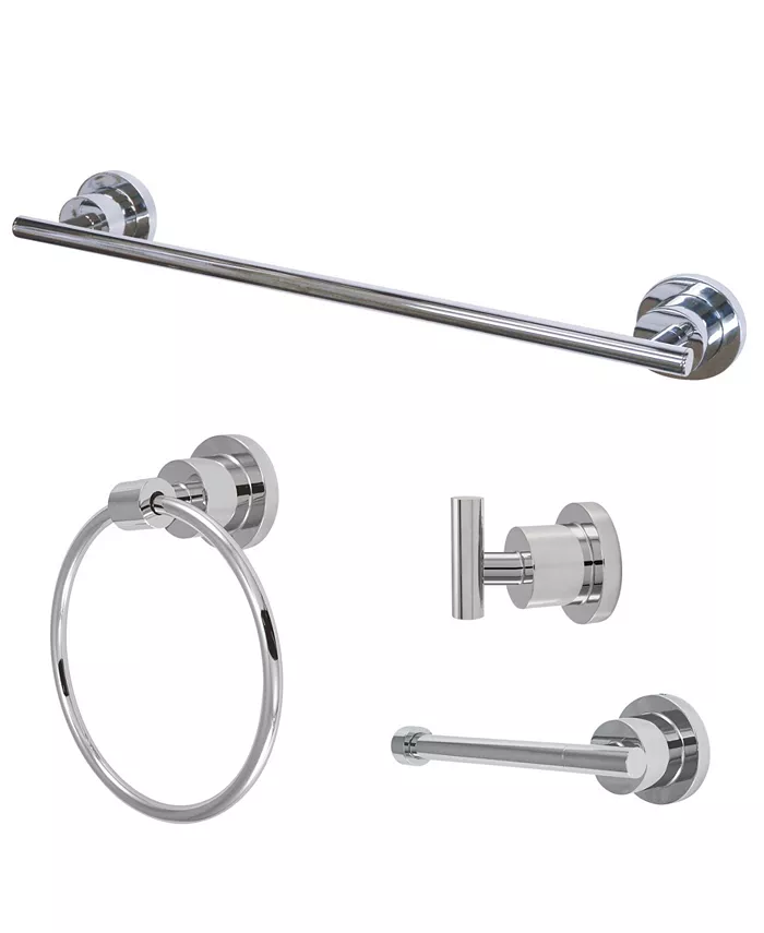 Kingston Brass Concord 4-Pc. Bathroom Accessories Combo in Polished Chrome
