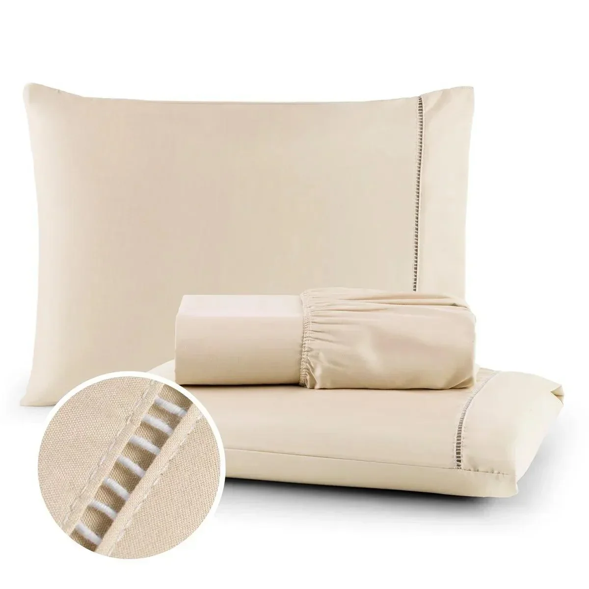 Jogo de Lençol EcoSoft Micropercal 400 fios Padrão 03 Peças