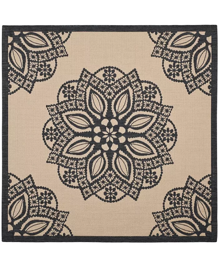 Safavieh Courtyard Beige and Black 6'7