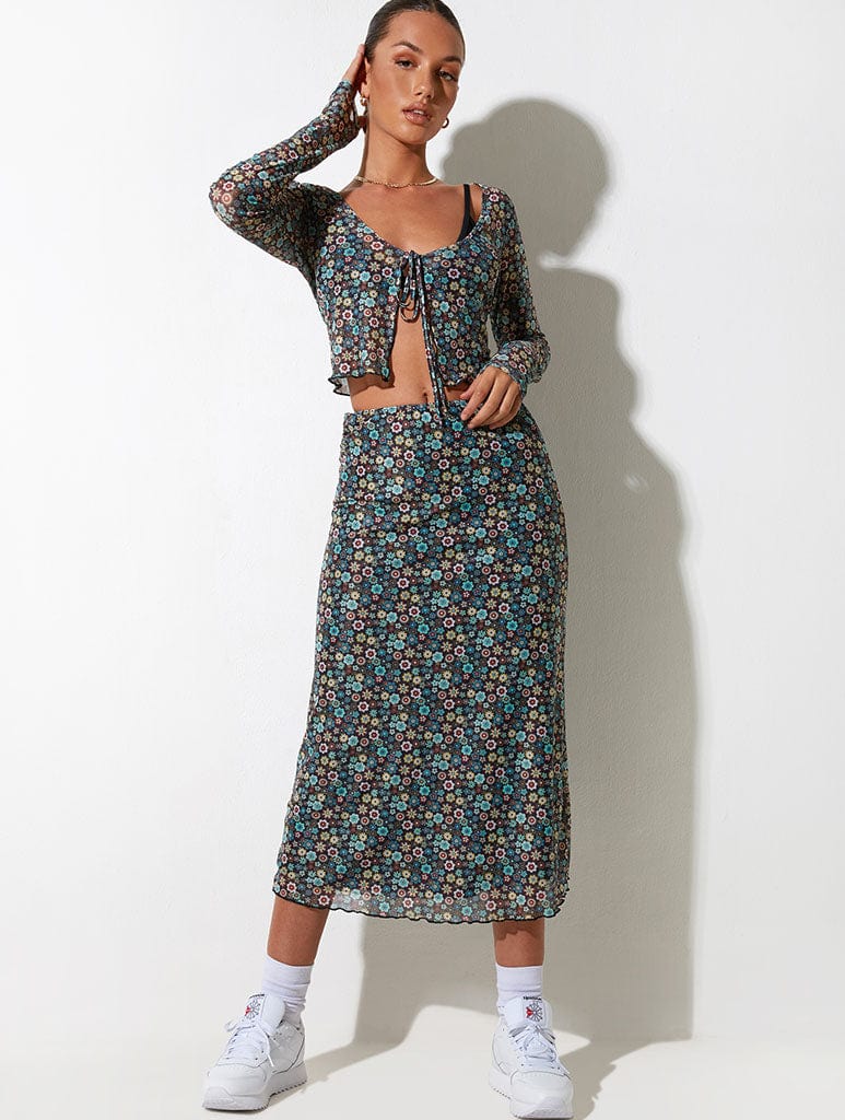 Motel Rocks Lassie Midi Skirt