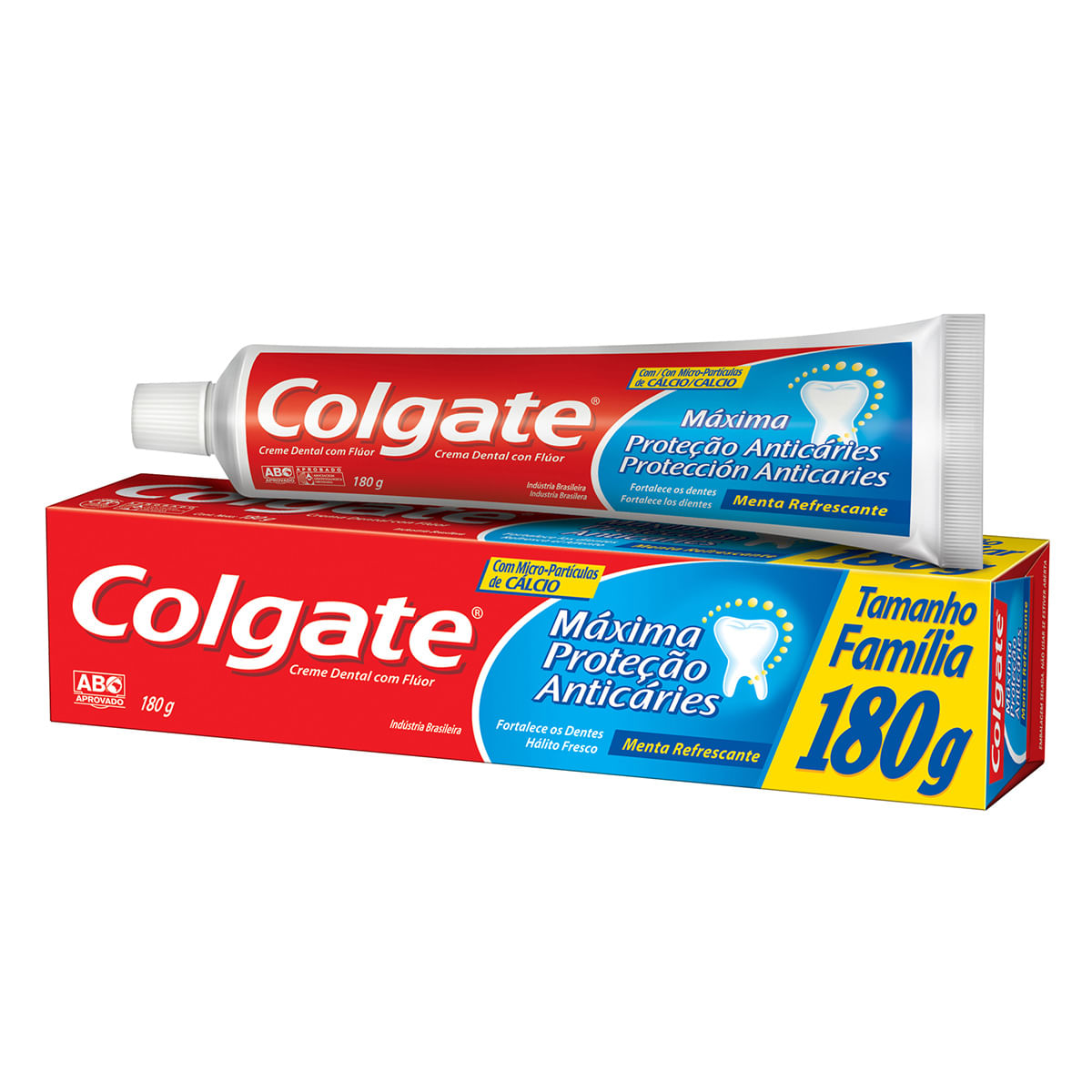Creme Dental Colgate Maxima Protecao Anticaries Menta Refrescante 180g