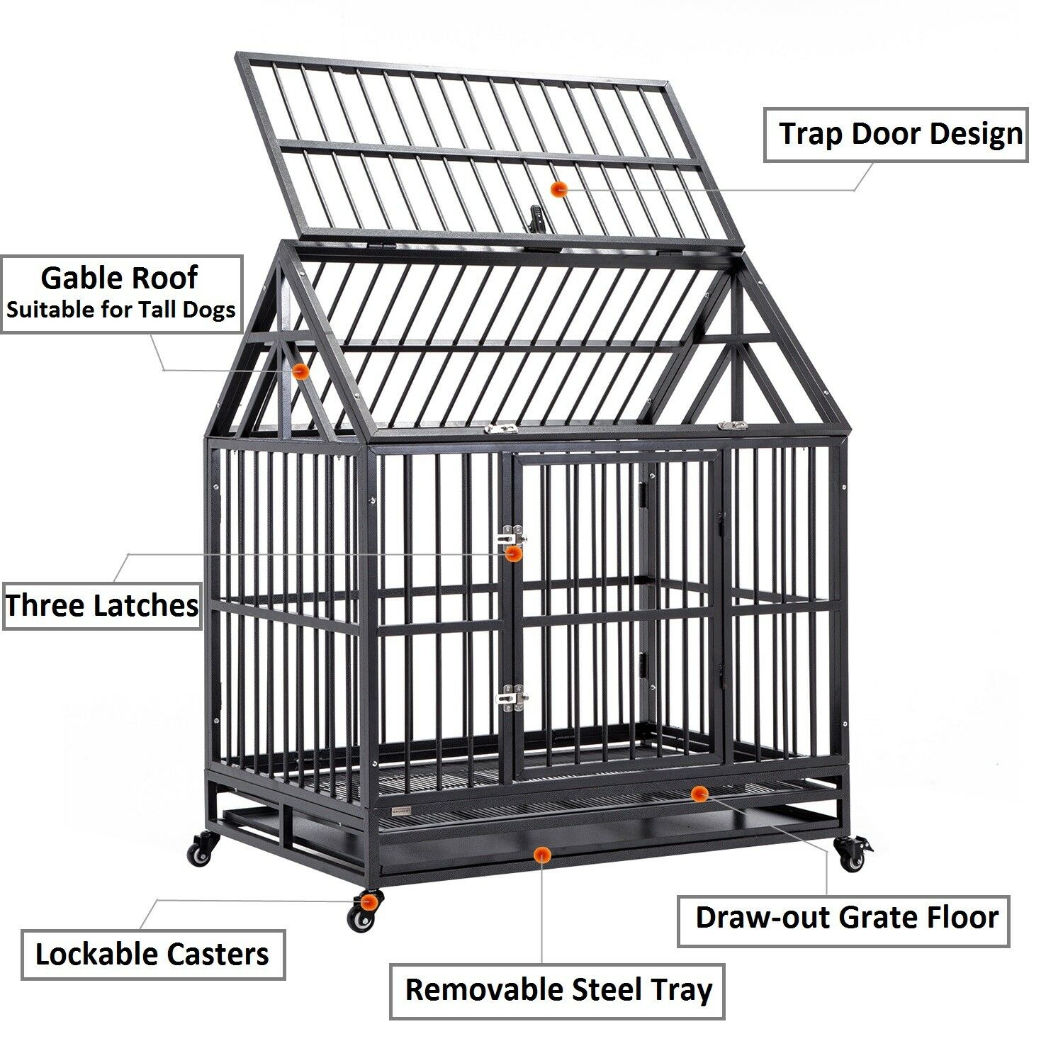 Walnest Large Heavy Duty Kennel House 42