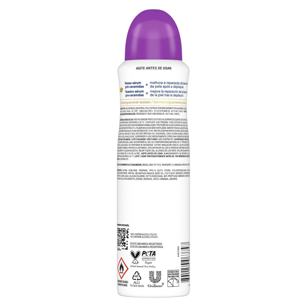 Desodorante Aerosol Dove Fresh Care Amora e Flor de Lotus 150ml