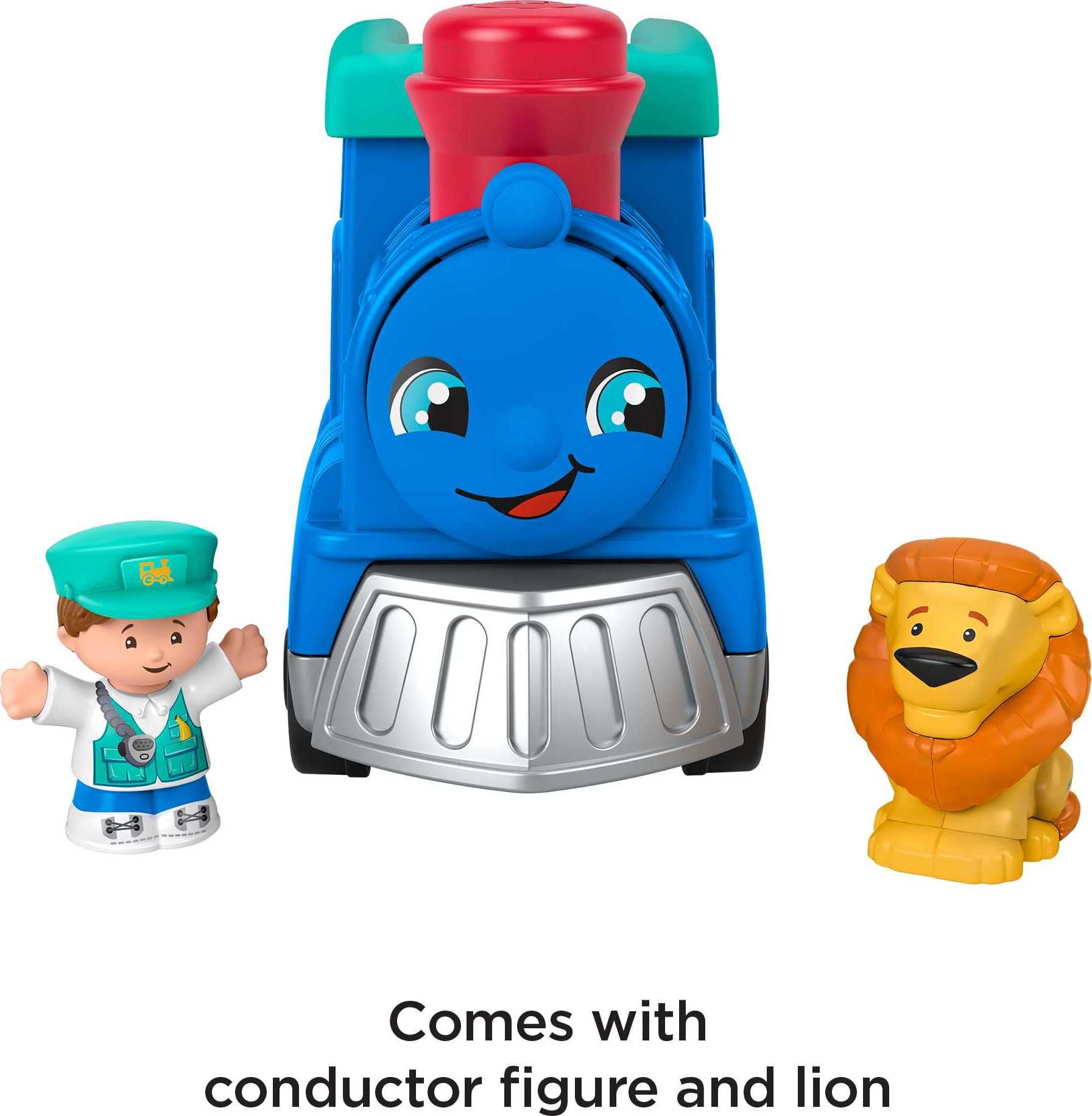 Fisher-Price Little People Animal Train Toy with Music and Sounds， 2 Figures， Toddler Toy