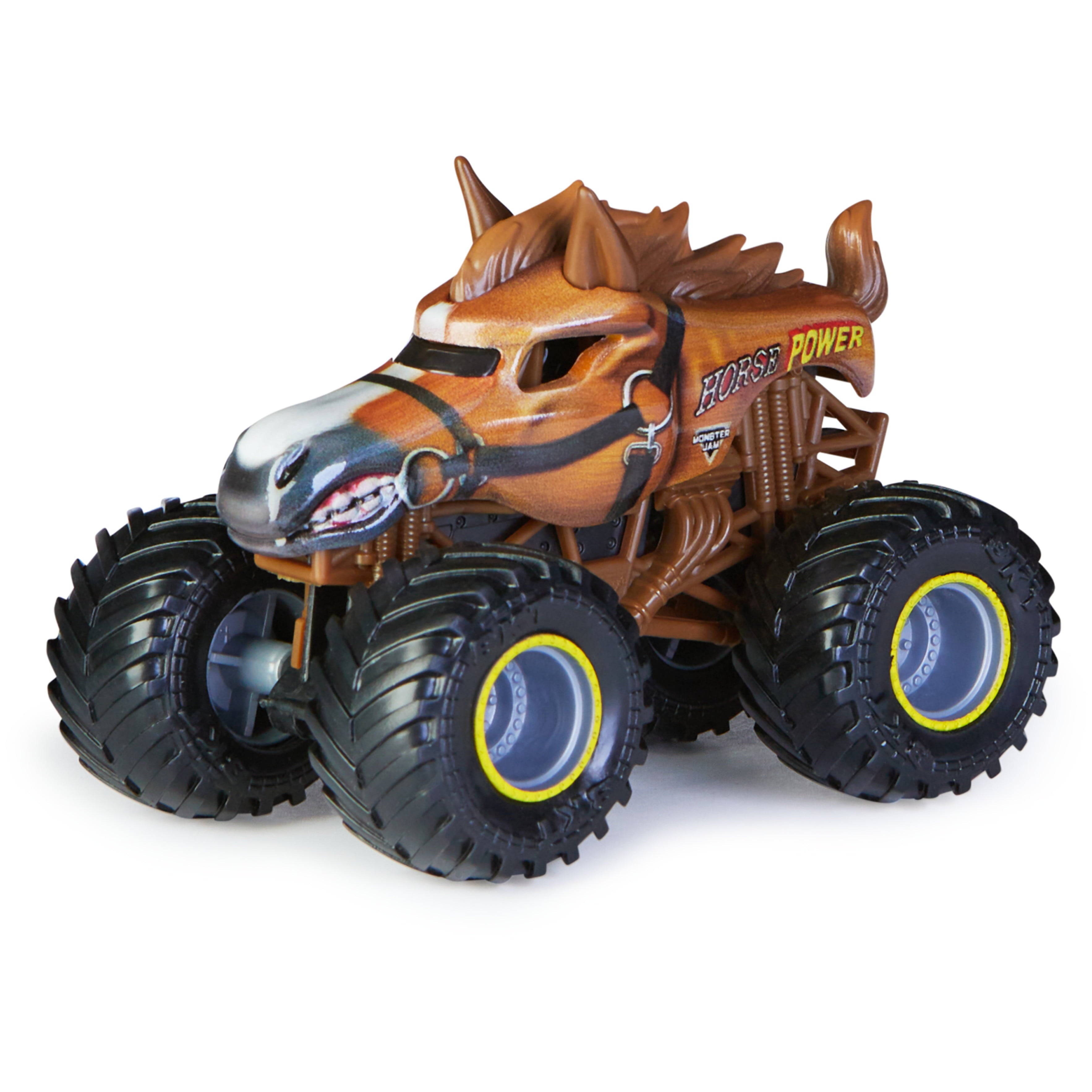 Monster Jam 1:64 Horse Power Monster Truck， Crazy Creatures Series
