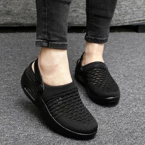 [Clearance Sale 48% OFF] -Women Walking Shoes Air Cushion Slip-On Shoe