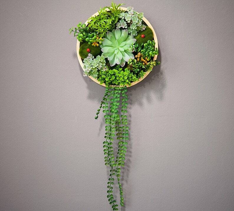 Succulent Wall Art Home Decor | Faux Succulents | Decor Living Wall Ar
