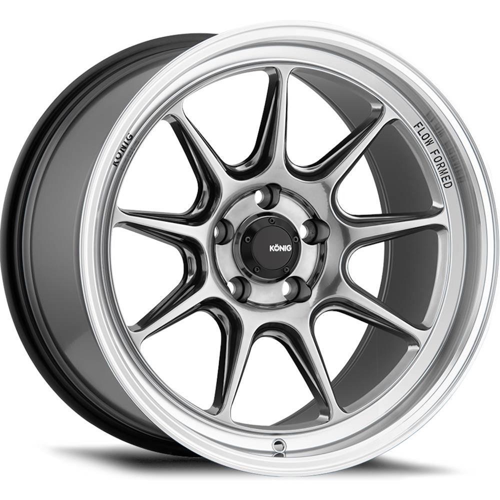 Konig Wheels CT8851243C Konig Countergram Hyper Chrome Wheels with Machined Lip