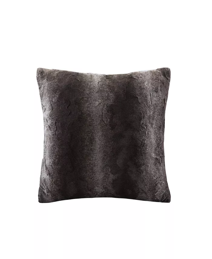 Gracie Mills MP30-1914 Zuri Faux Fur Square Pillow， 20 x 20