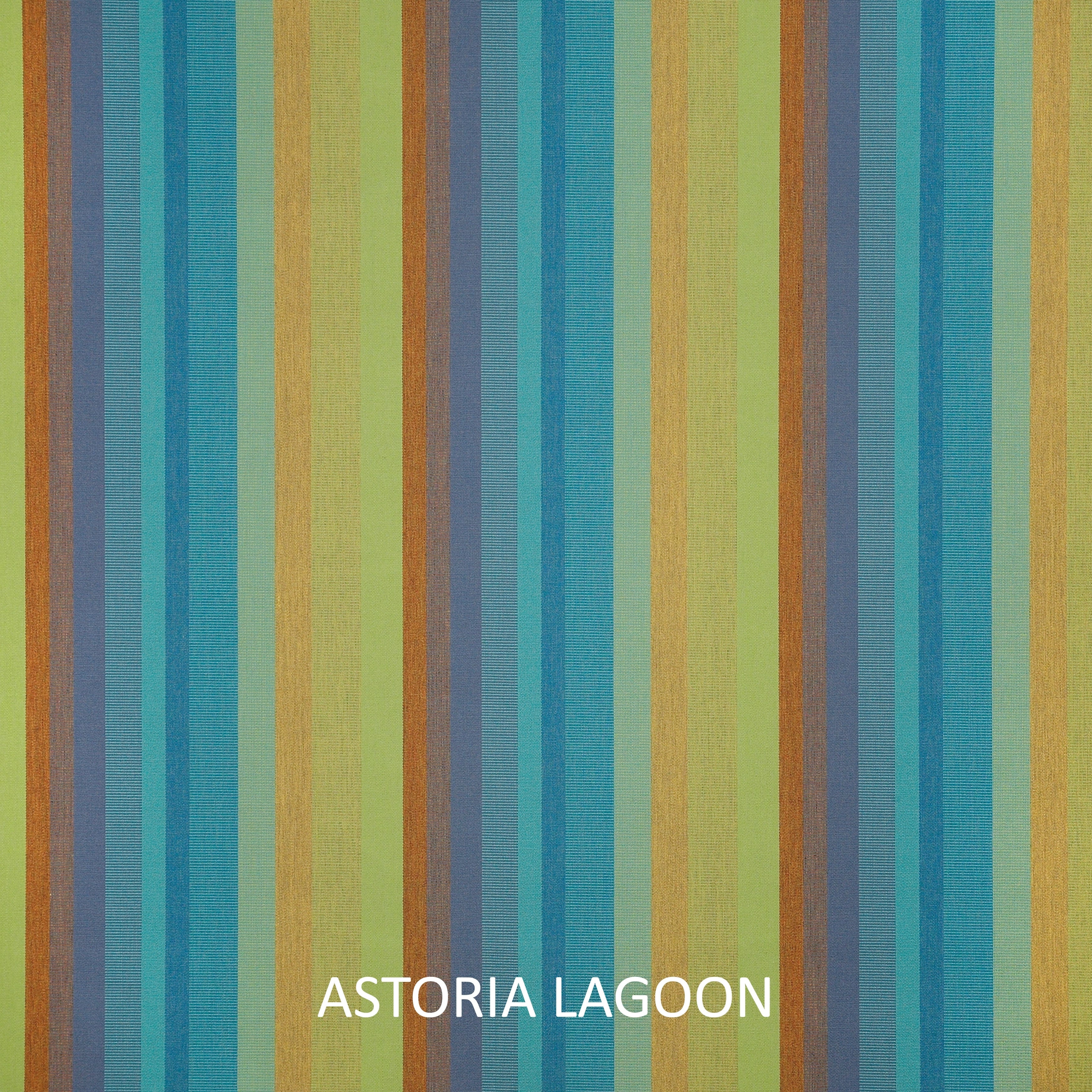 Humble and Haute Sunbrella Blue Stripe Indoor/ Outdoor Bench Cushion 37