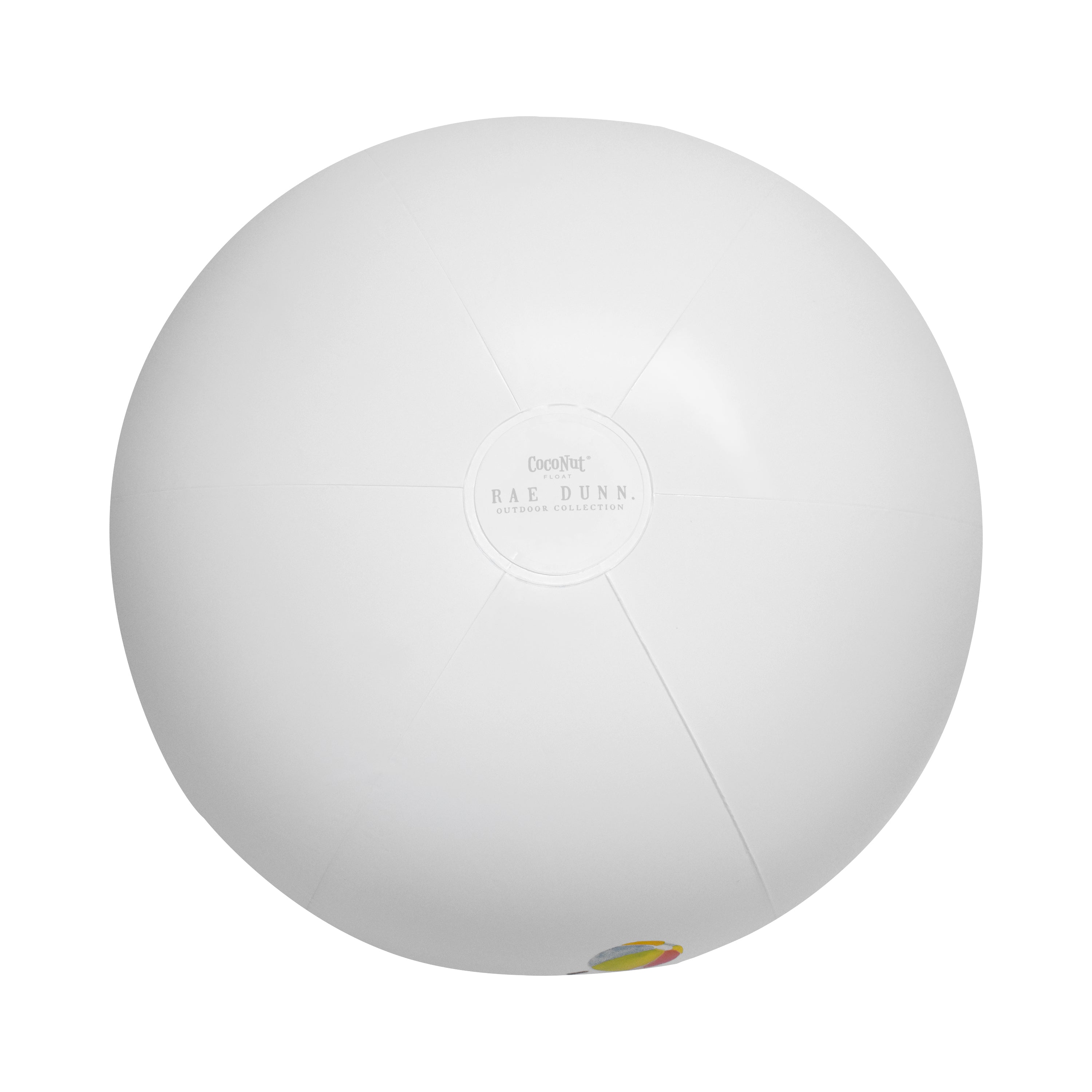 Rae Dunn Beach Ball by CocoNut Float - Large 27 Inch Inflatable Beach Ball - Bounce Theme - Great for Summer Parties and Swim Events (Bounce.)