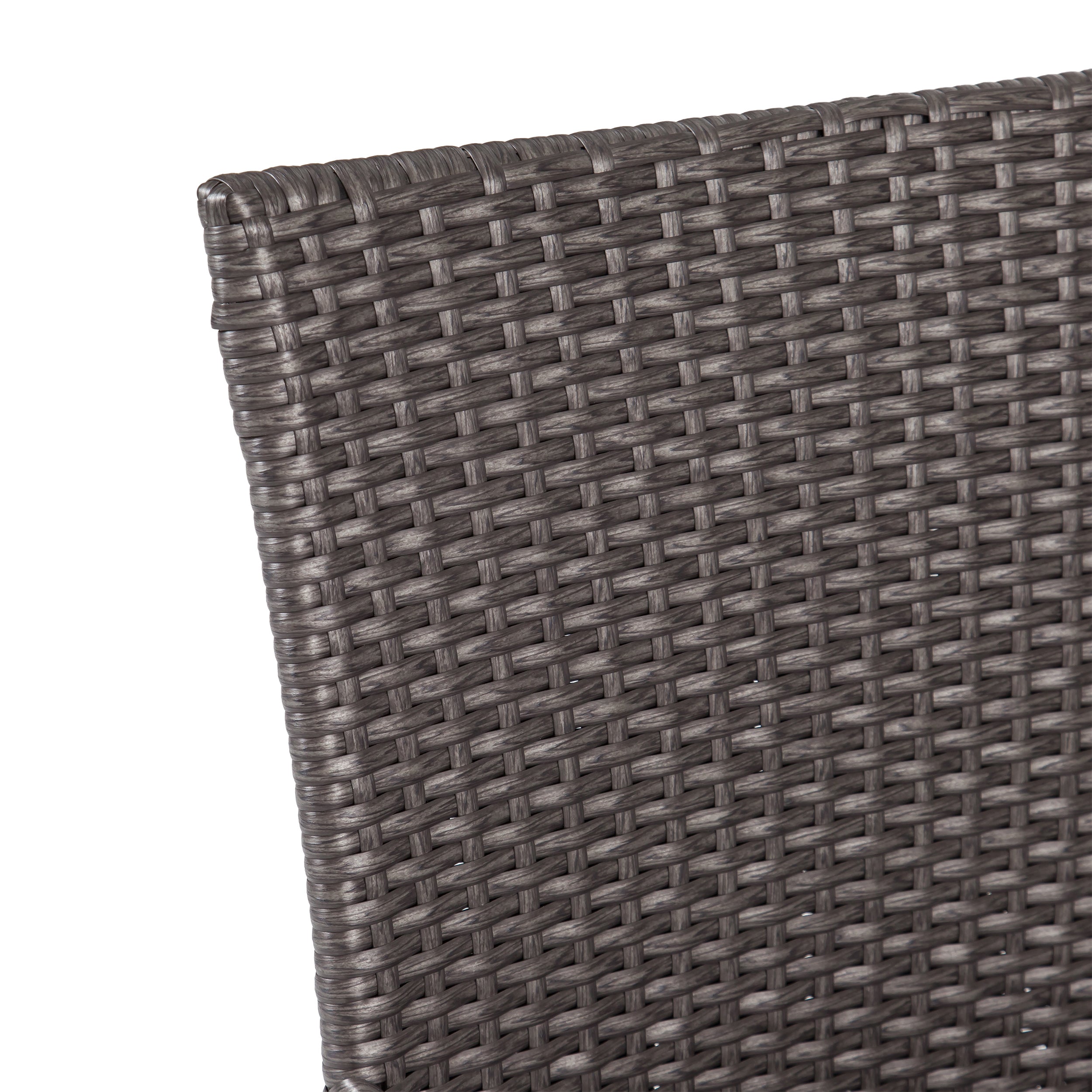 Keegan Outdoor Wood and Wicker 8 Seater Dining Set