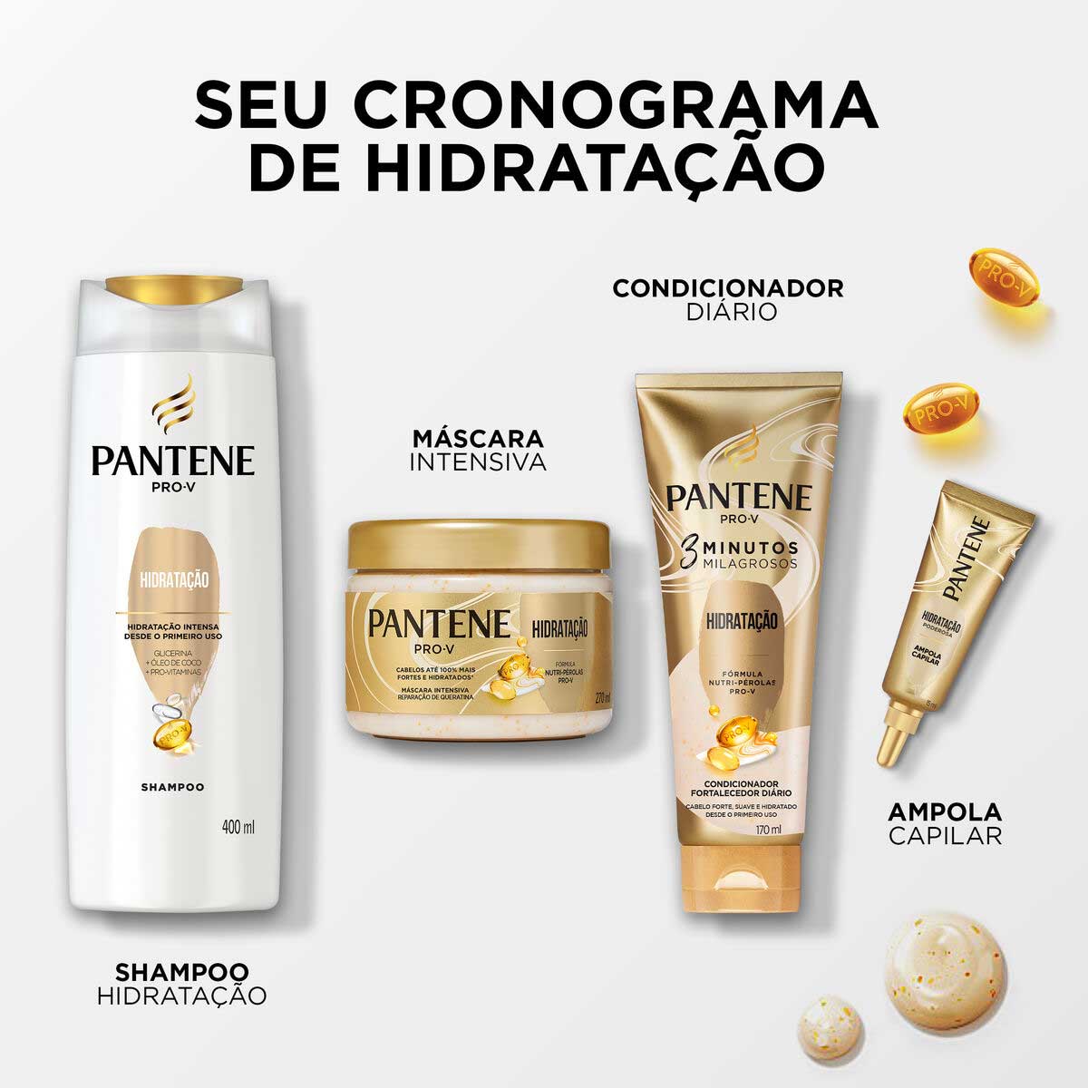 Condicionador 3 Minutos Milagrosos Pantene Pro-V Hidratacao 170ml