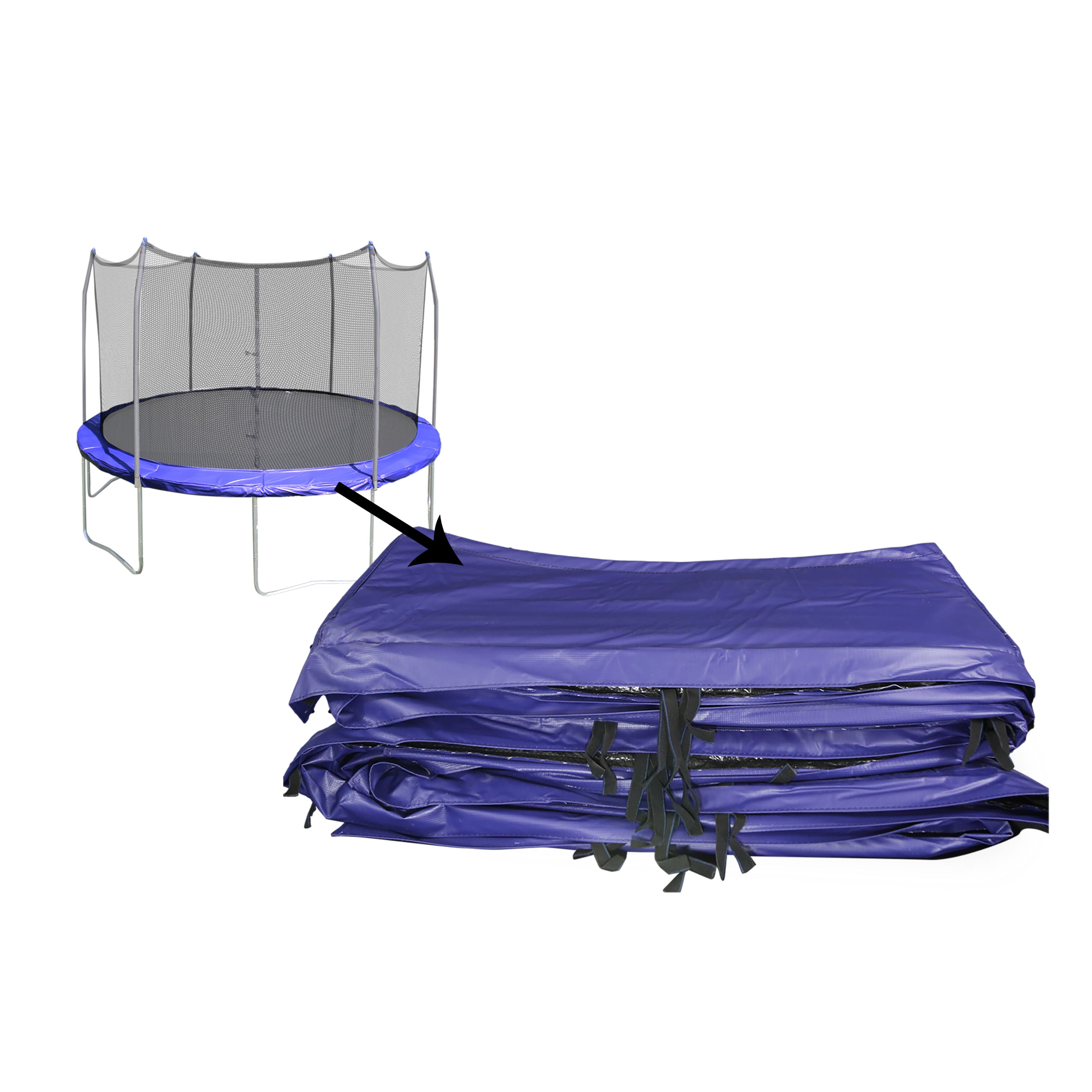 Skywalker Trampolines 15' Round Spring Pad， Blue