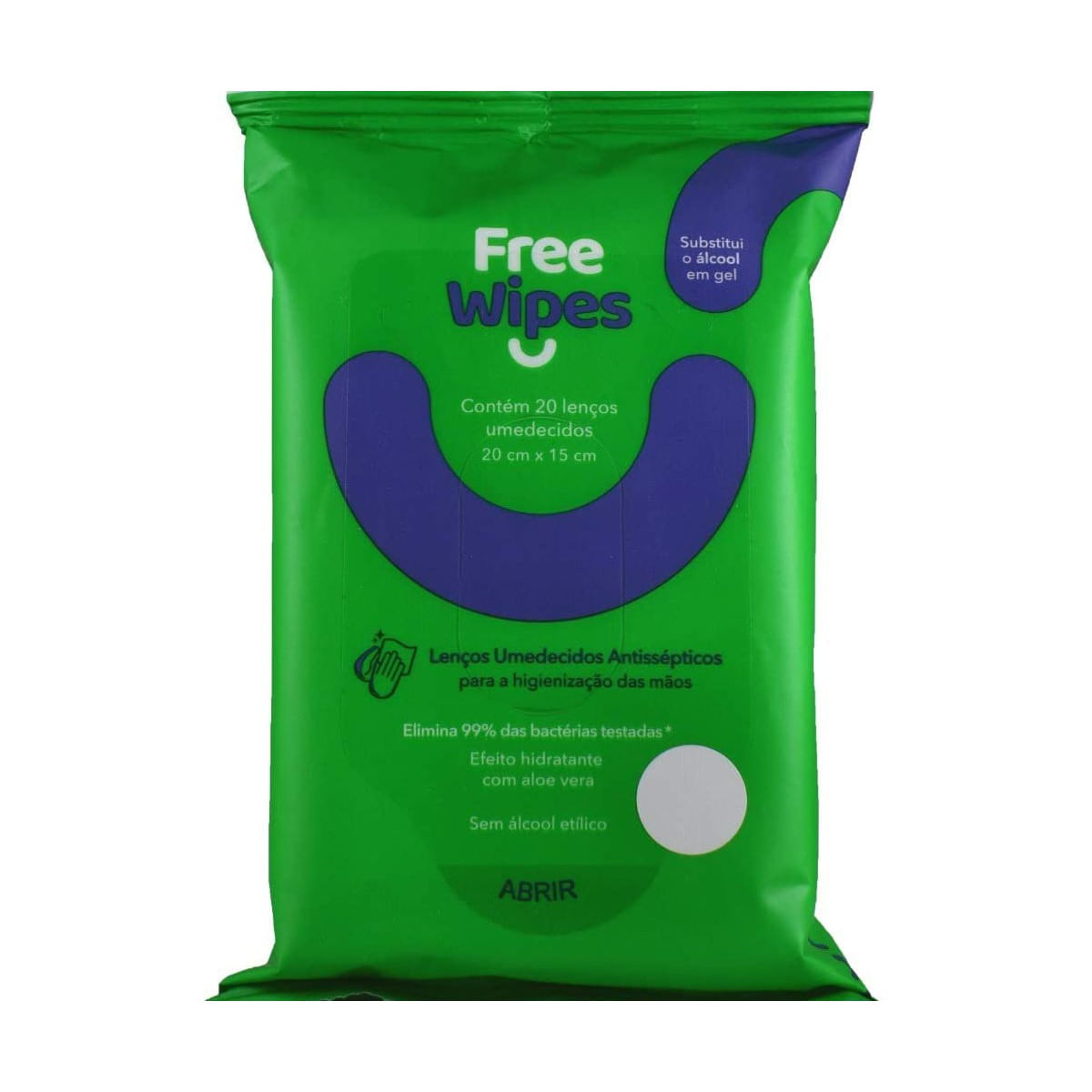 Lenco Umedecido Antisseptico Free Wipes 20un