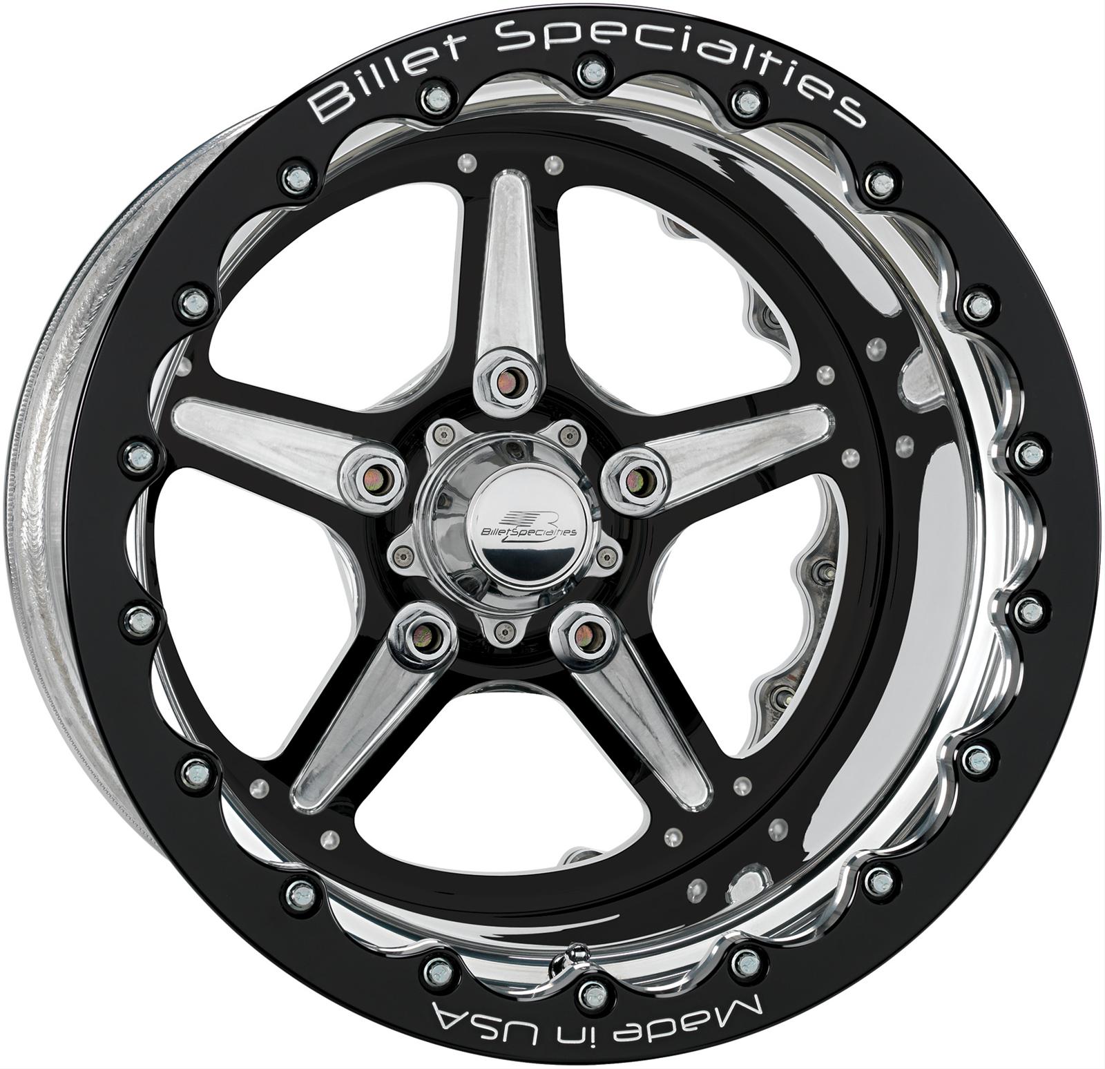 Billet Specialties BRDB35156555 Billet Specialties Street Lite Black Double Beadlock Wheels