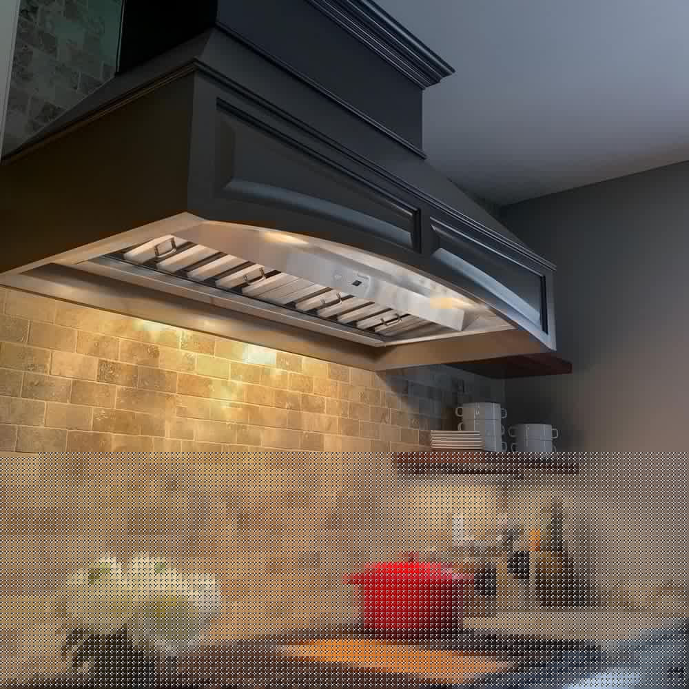 Akicon 30 in 3Speeds 600CFM Ducted InsertBuiltin Range Hood Ultra Quiet in Stainless Steel with Dimmable Cool White Lights