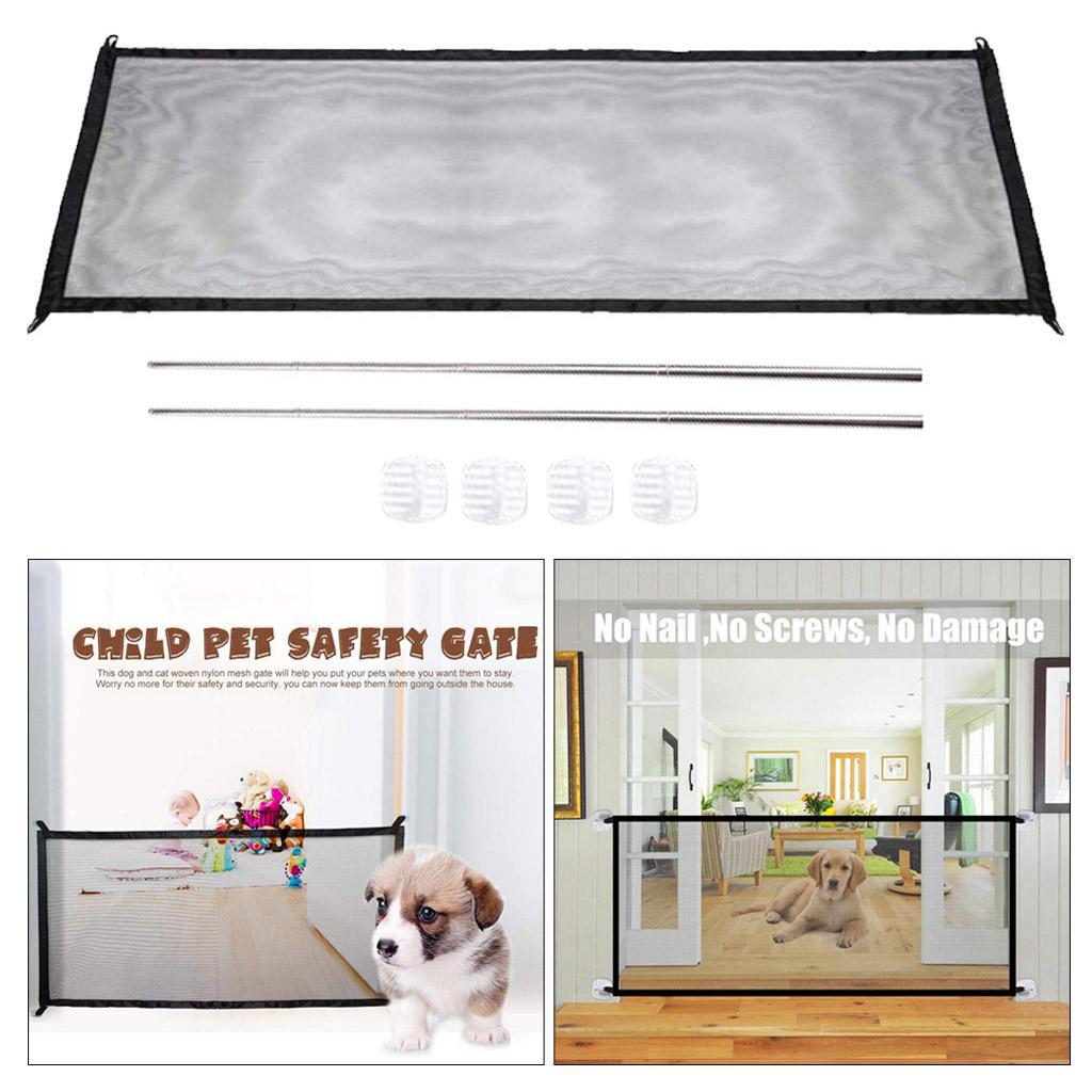 Portable Mesh Folding Pet Puppy Fence indoor and Gate for 180x72cm