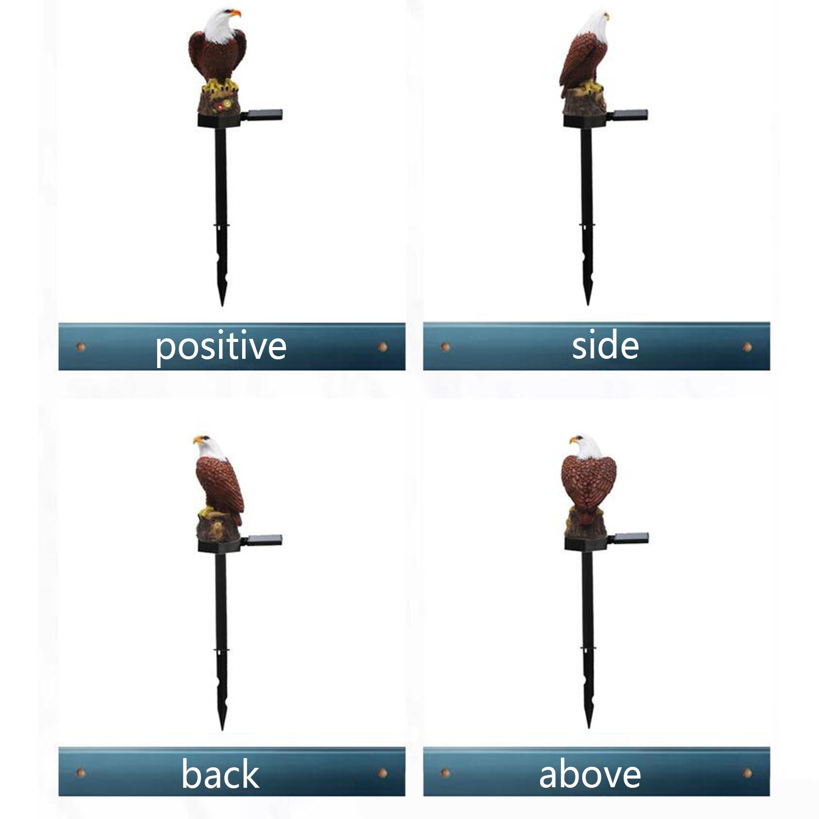 Solar Eagles Ground Plug Lawn Lamp Outdoor Courtyard Garden Decoration Lamp