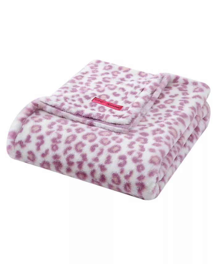 Betsey Johnson Betseys Faux Fur Throw Blanket， 60